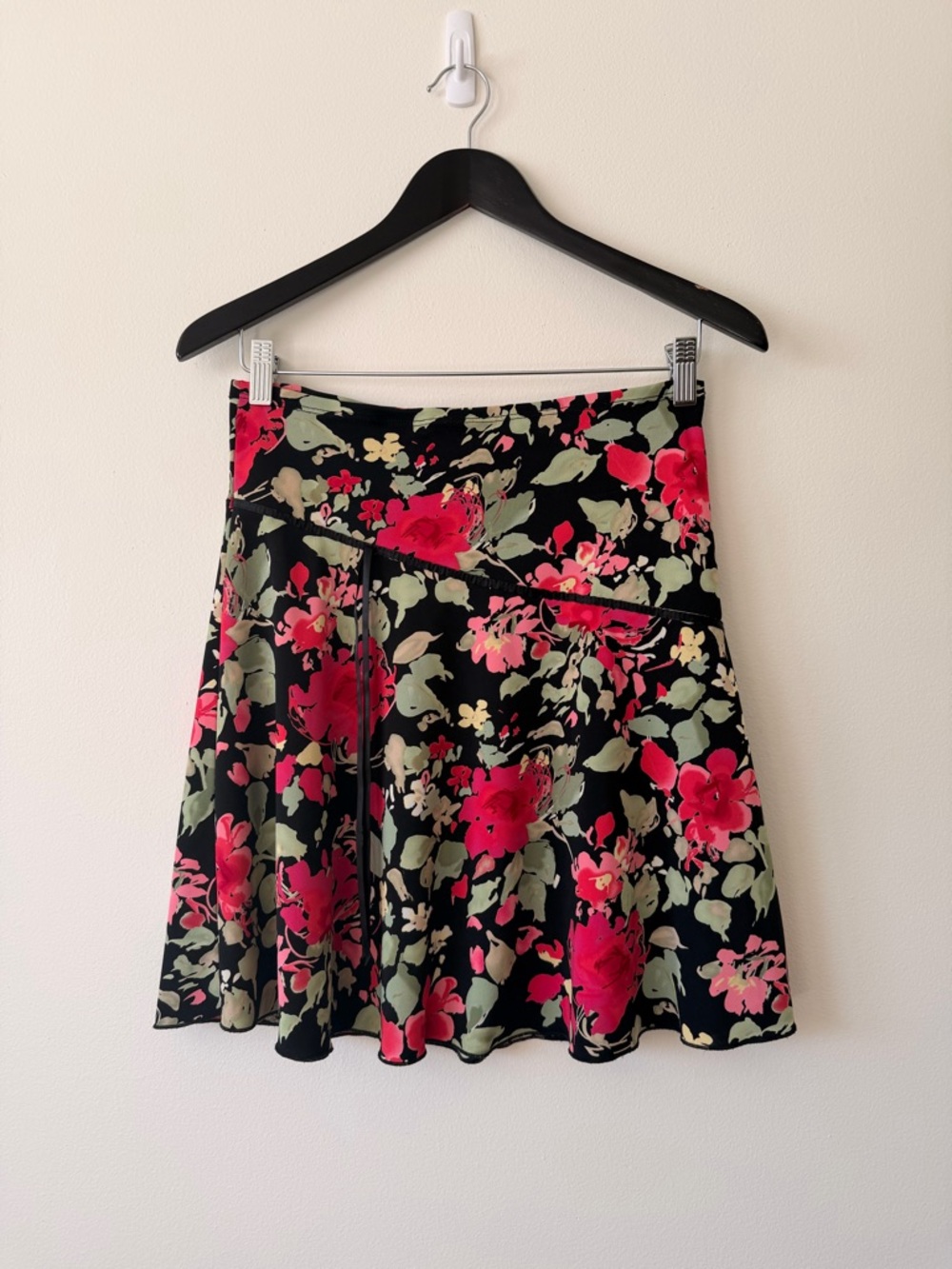 Vintage Floral A-Line Skirt